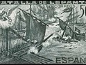 Spain 1938 Lepanto 50 CTS Azul Indigo Edifil 865A. España 865a. Subida por susofe